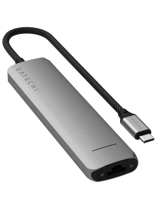 Адаптер Satechi USB-C Slim Multiport, Ethernet, 7-in-1