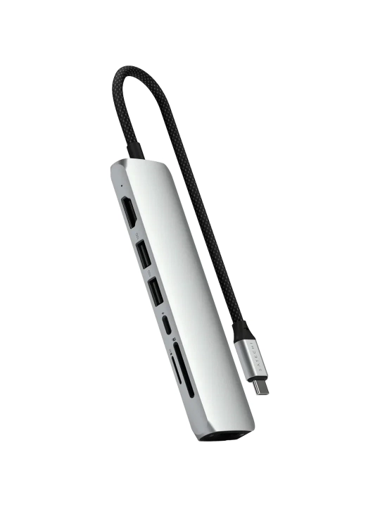 Адаптер Satechi USB-C Slim Multiport, Ethernet, 7-in-1 - 