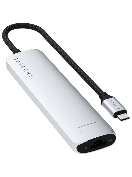 Адаптер Satechi USB-C Slim Multiport, Ethernet, 7-in-1