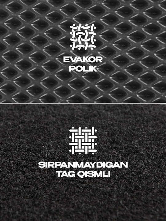 Коврик в багажник автомобиля Admiral для Cobalt, Spark, Nexia 3, Lacetti, Onix