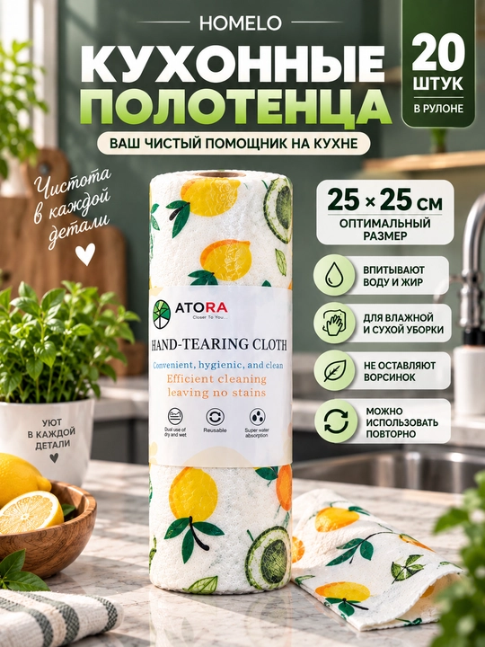 Многоразовые салфетки ,кухонные полотенца, полотенца в рулоне - 