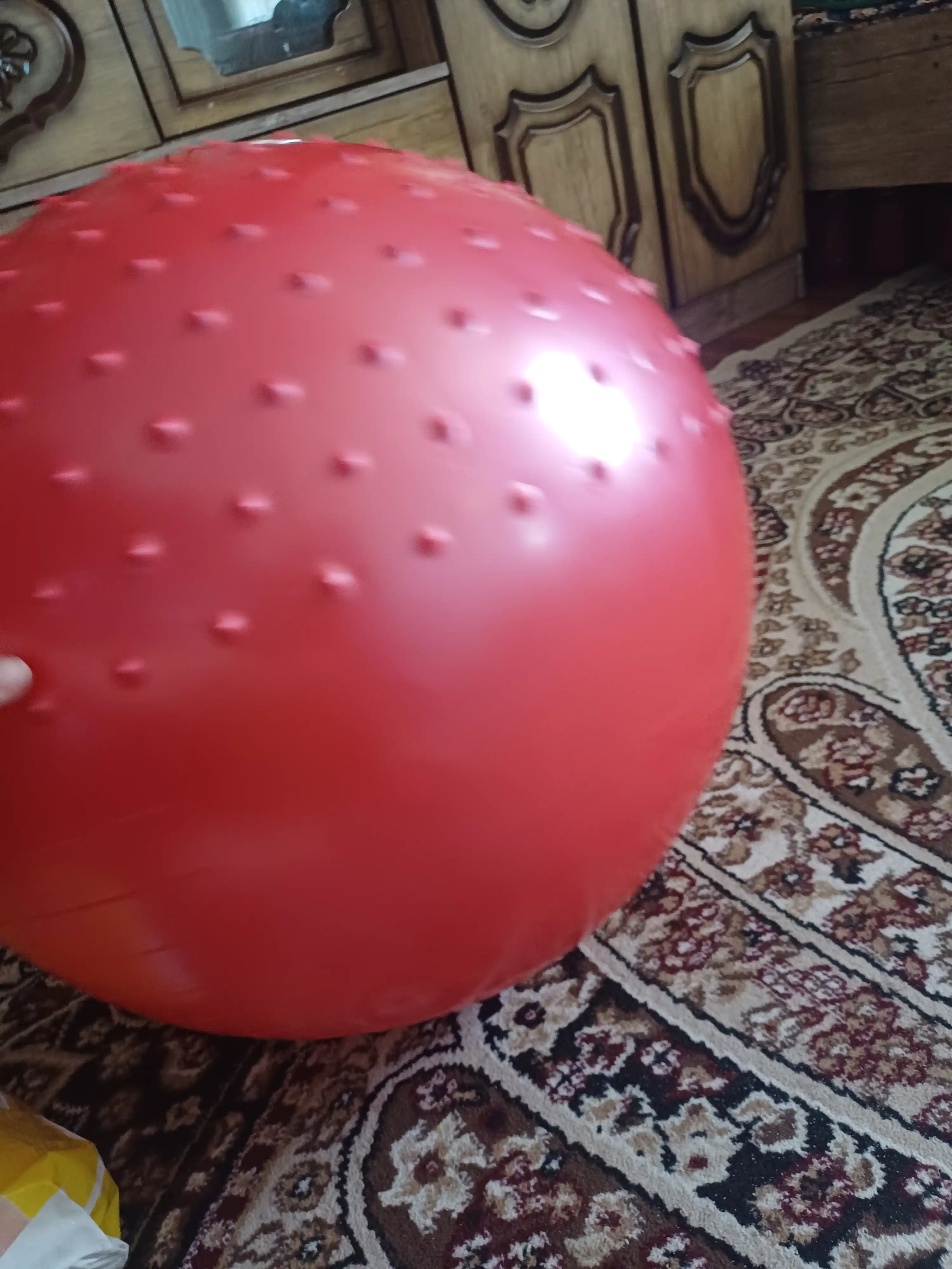 Мяч для фитнеса, гимнастический, с шипами, фитбол