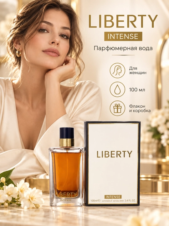 Parfyumeriya suvi Fragrance World Liberty Intense ayollar uchun 100 ml