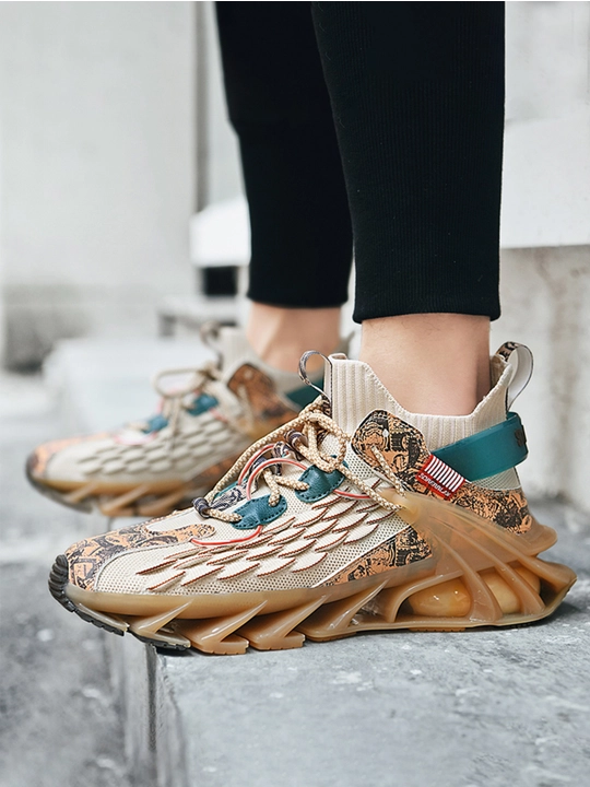Erkaklar krossovkasi, to'rli ustki qism, amortizatsiyali taglik, o'lchamlar 40-45