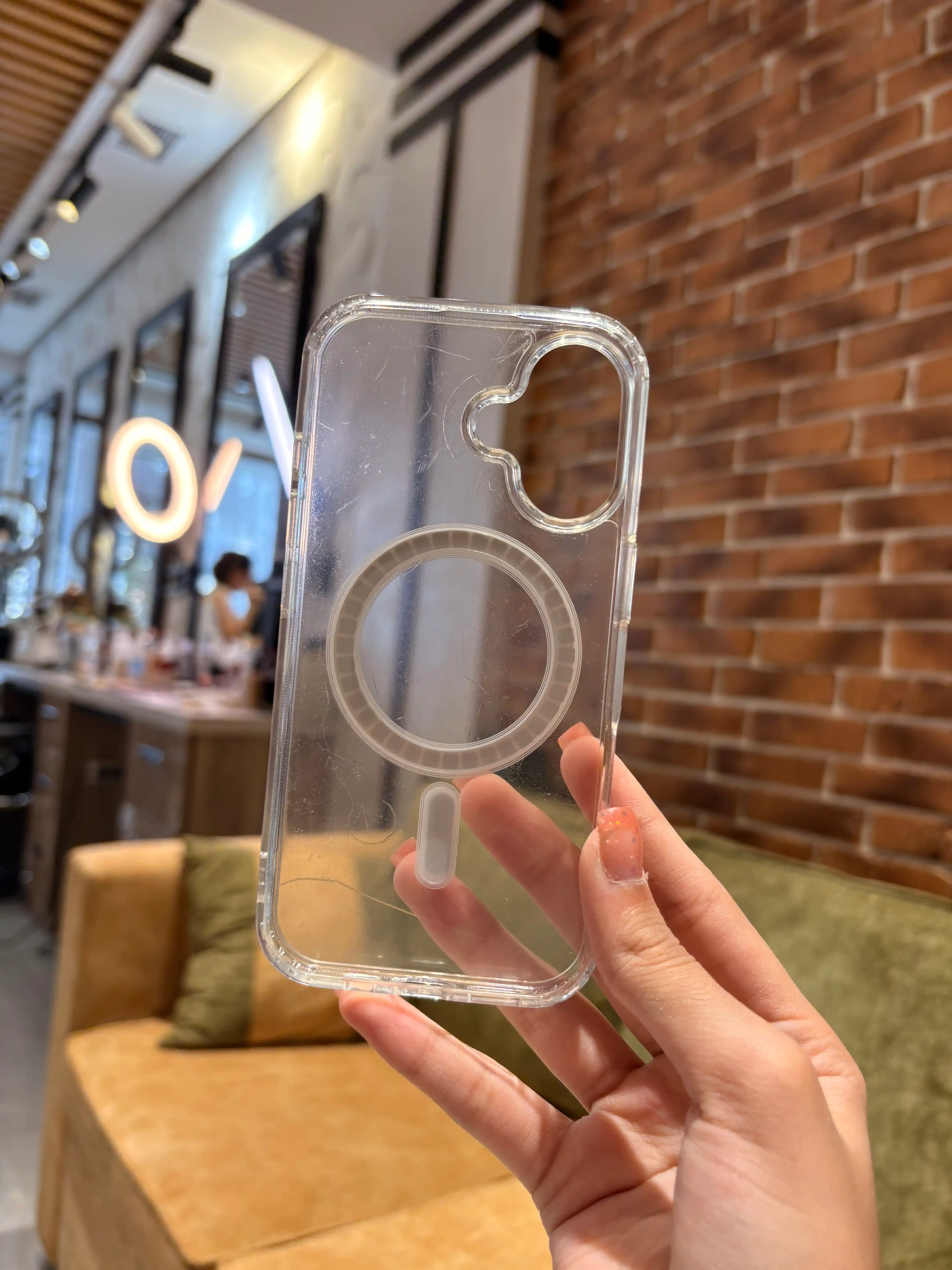 Чехол MagSafe iPhone 11, 12, 13, 14, 15 Pro, Pro Max, 16 Pro Max, Mini, прозрачный