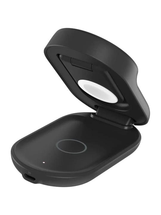 Беспроводная зарядная станция Belkin Qi2 25 Вт, 3 в 1, складная