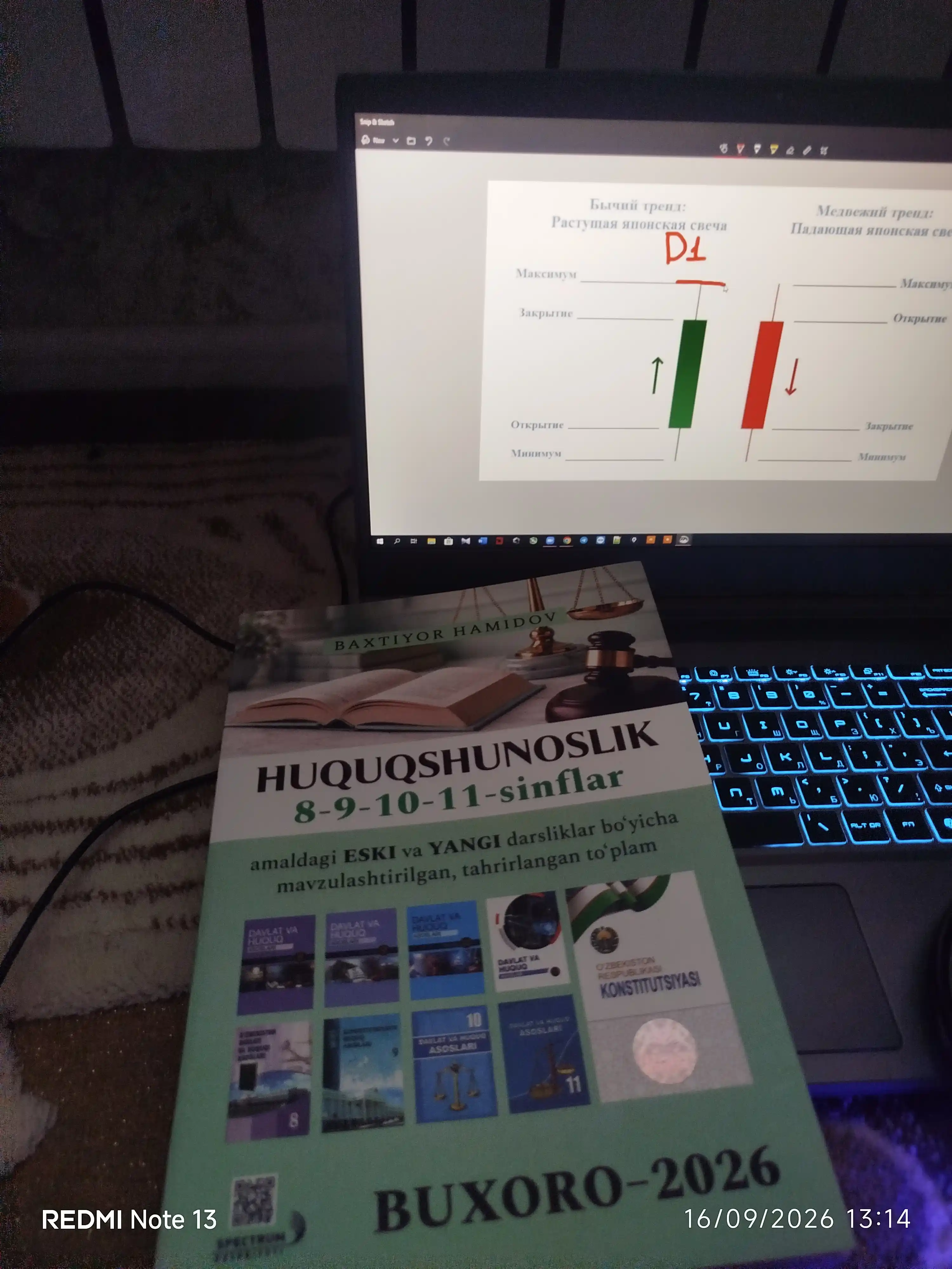 Huquqshunoslik 8-9-10-11-sinflar — Baxtiyor Hamidov