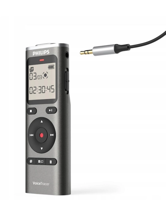 Philips DVT1170 — Цифровой диктофон с микрофоном 360° для записи голоса