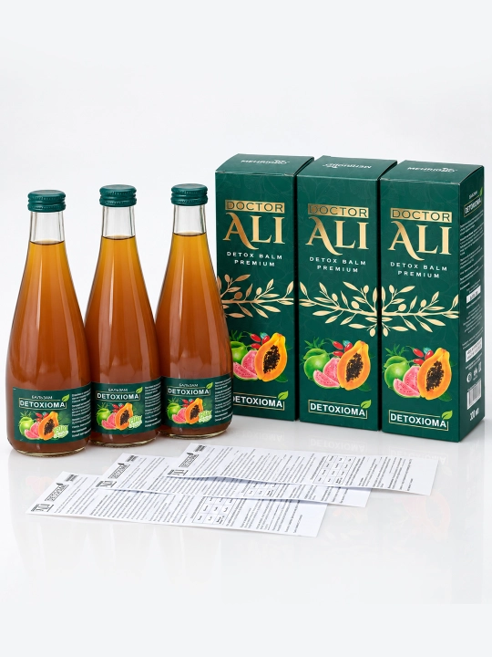 Безалкогольный сокосодержащий бальзам "DOCTOR ALI ORGANIC-1". Detoxioma 330 мл
