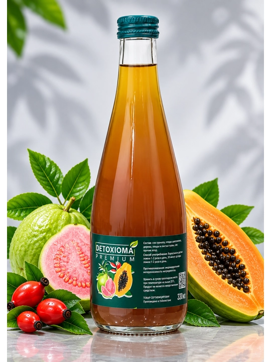 Безалкогольный сокосодержащий бальзам "DOCTOR ALI ORGANIC-1". Detoxioma 330 мл