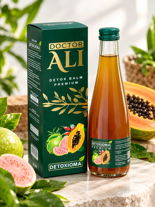 Безалкогольный сокосодержащий бальзам "DOCTOR ALI ORGANIC-1". Detoxioma 330 мл