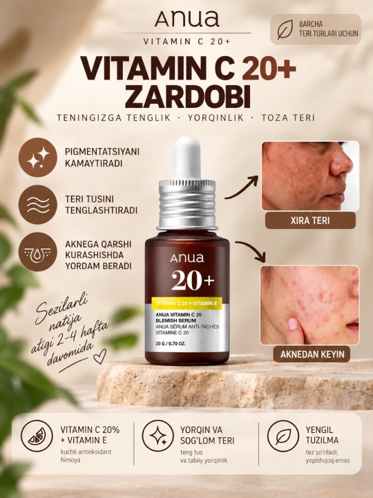 Anua Niacinamide 10% + TXA 4% Serum сыворотка для осветления пигментации следов постакне