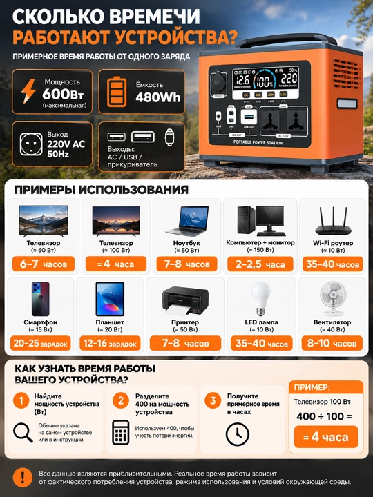 Kuchli 220V portativ akkumulyator—sayohat, ofis va avtomobil uchun universal quvvat manbai