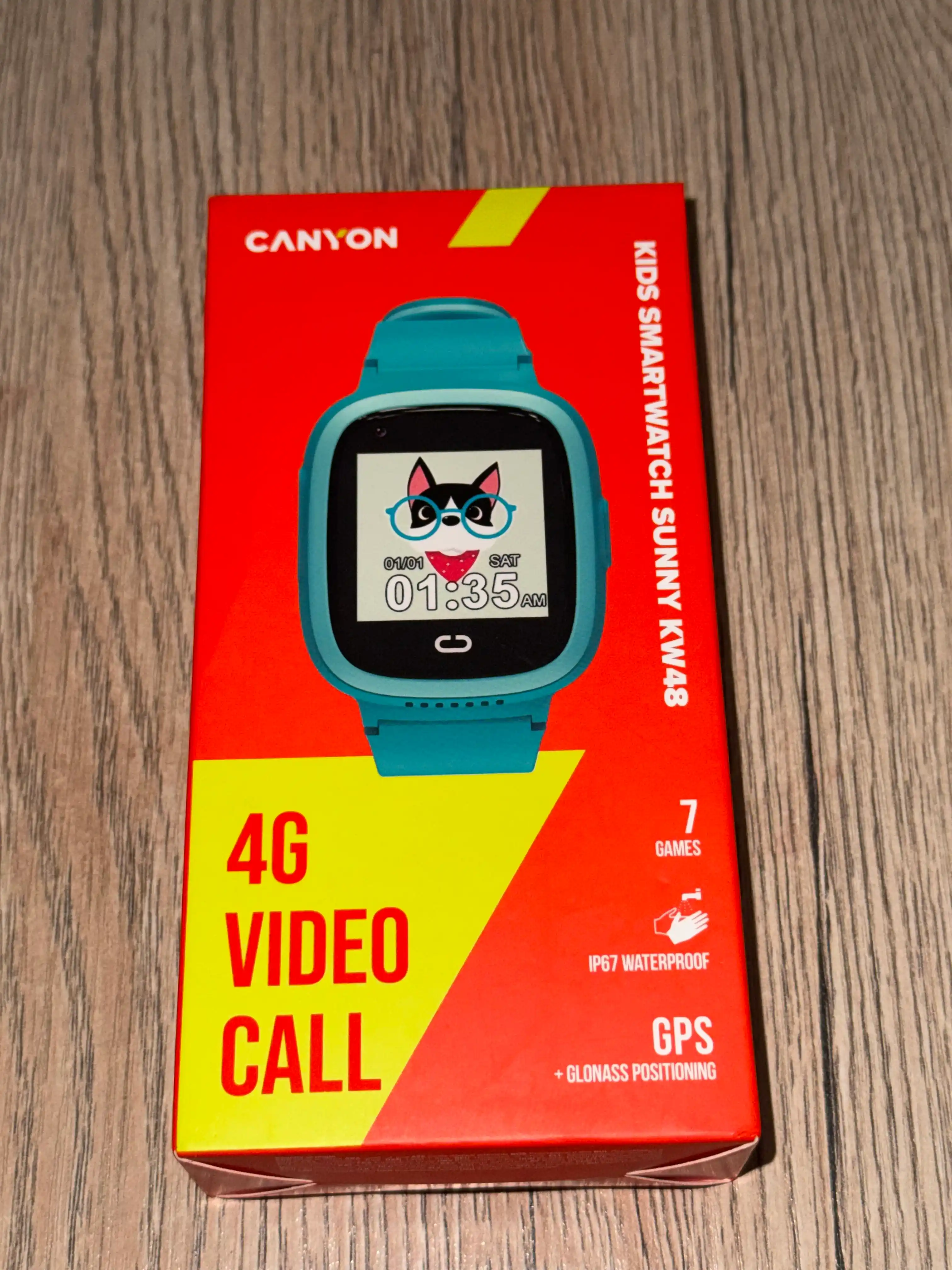 Детские смарт часы Canyon Sunny KW 48, 4G, LTE с GPS трекером и видеозвонком