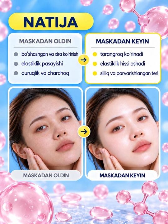Matoli yuz niqoblar to'plami, 5, 10 ta donadan iborat, maska neoNea Koreya