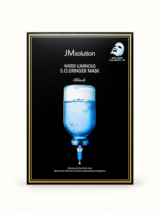JMsolution Water Luminous S.O.S Ringer увлажняющая маска для лица, Black, 10 шт - 