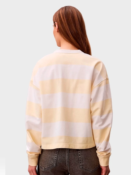 Calvin Klein Jeans лонгслив, LS VARSITY STRIPED HENLEY TOP LV047F213G