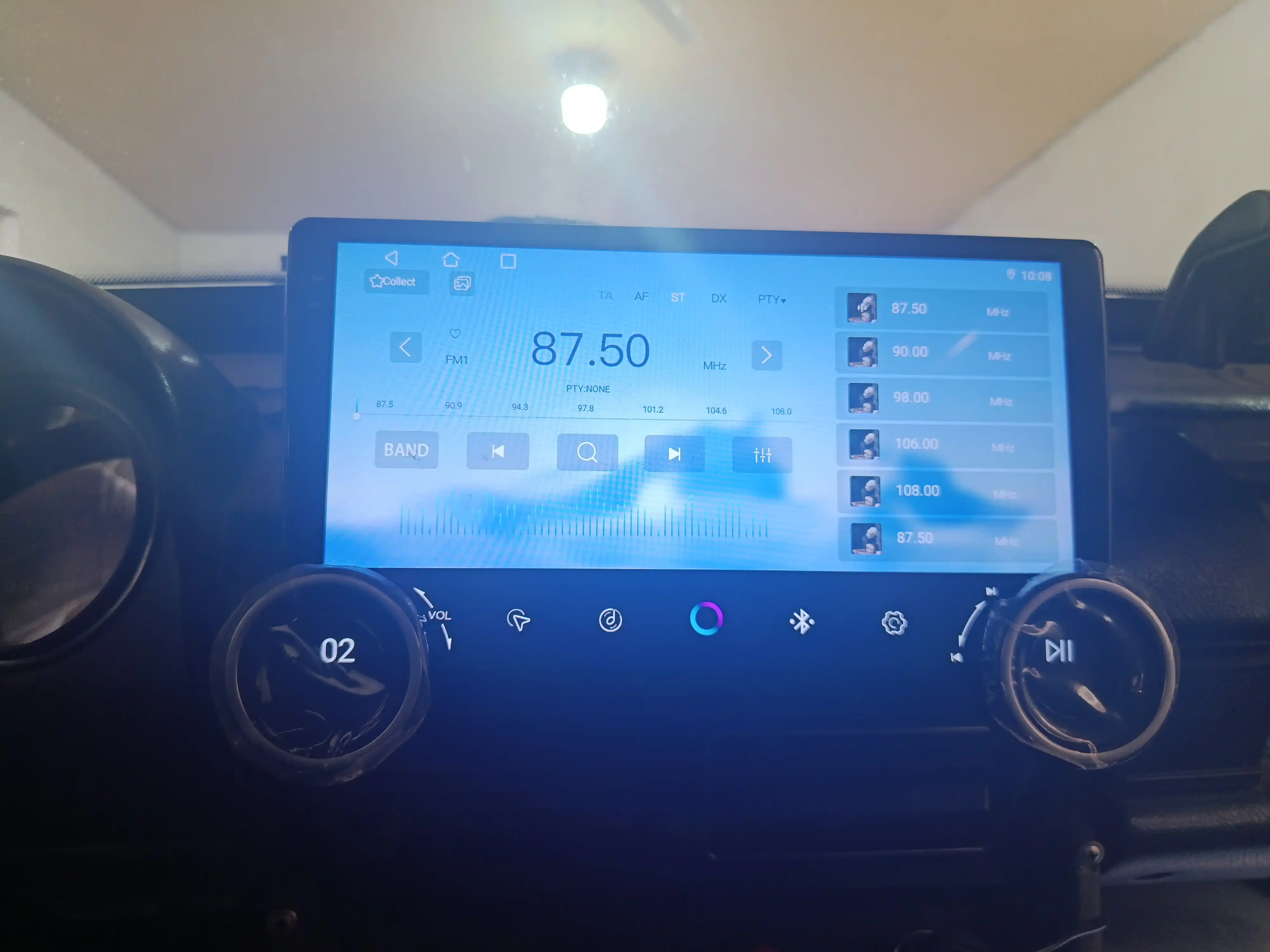 Авто монитор Tesla, Diamond X80 2K, 10.1 дюйма 4+64 ГБ, WiFi кулер, с рамкой и кабелями