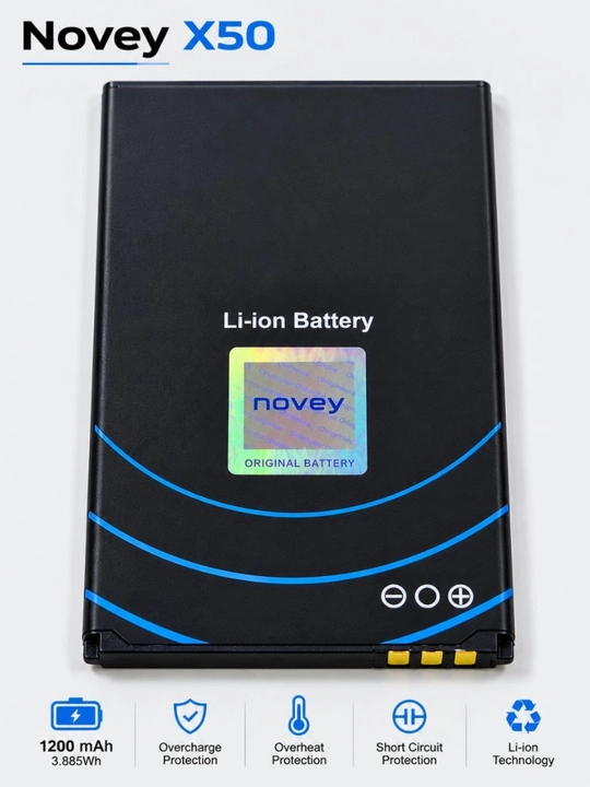 Высококачественный аккумулятор емкостью 1200 мА·ч для телефона Novey X50