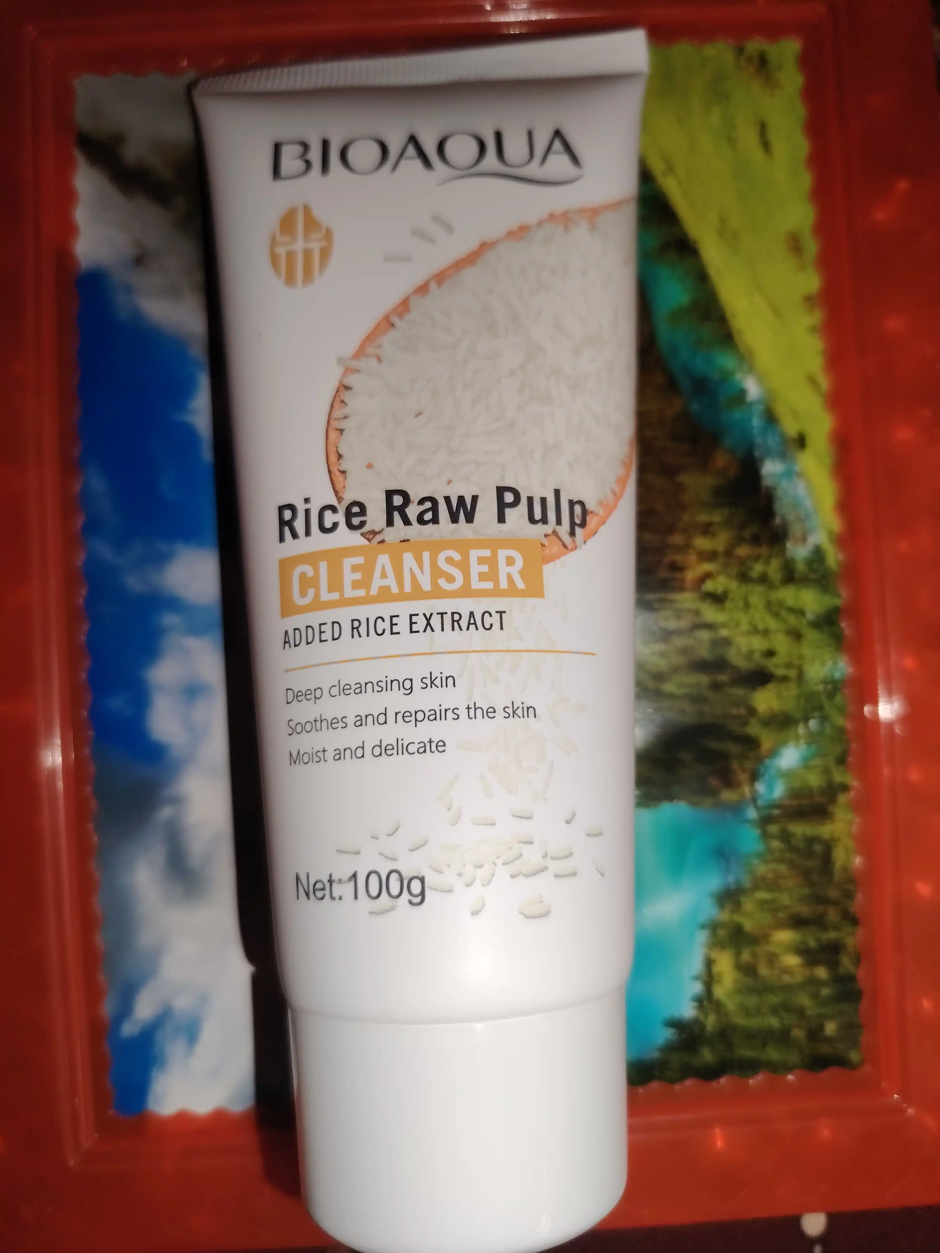 Пенка для умывания, с экстрактом риса Rice Raw Pulp Cleanser