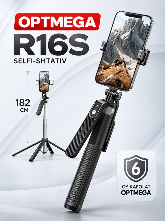 Selfi tayoqchasi, shtativ, monopod, masofadan boshqarish pulti, telefon aksessuarlari - 