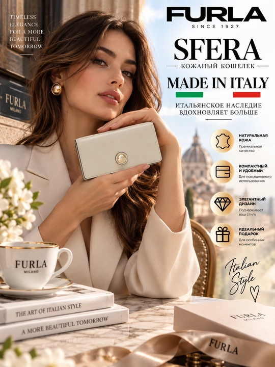 Furla Sfera charm ayollar, hamyoni