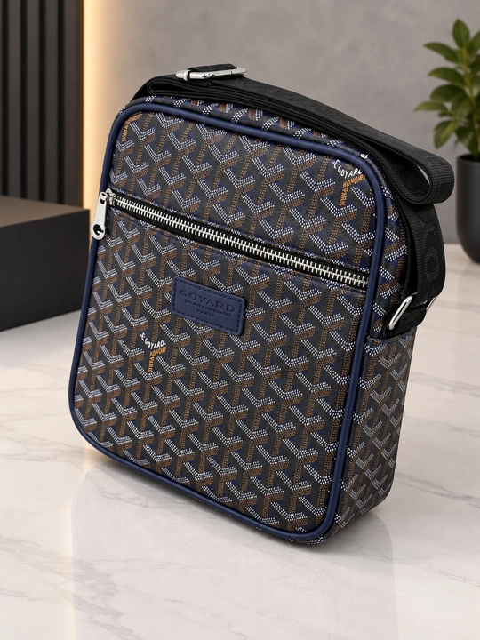 Мужская сумка через плечо (кросс-боди) в премиальном стиле Goyard - 