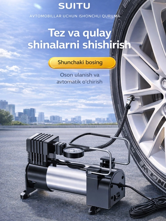 Avtomobil kompressori, shinalar uchun universal elektr nasos