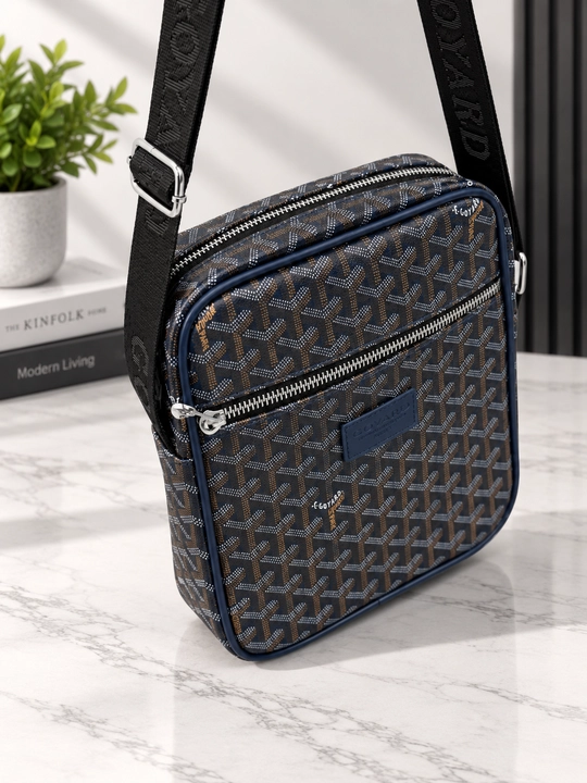Мужская сумка через плечо (кросс-боди) в премиальном стиле Goyard