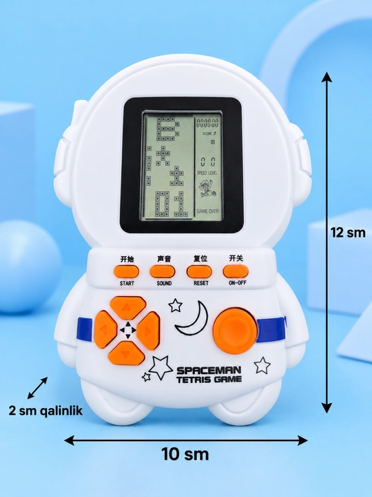Тетрис игрушка электронная портативная игровая консоль с LCD-экраном - 