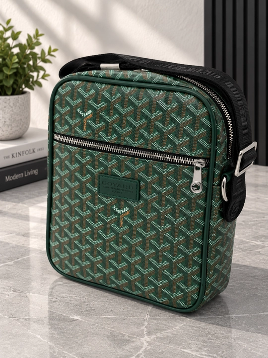 Мужская сумка через плечо (кросс-боди) в премиальном стиле Goyard