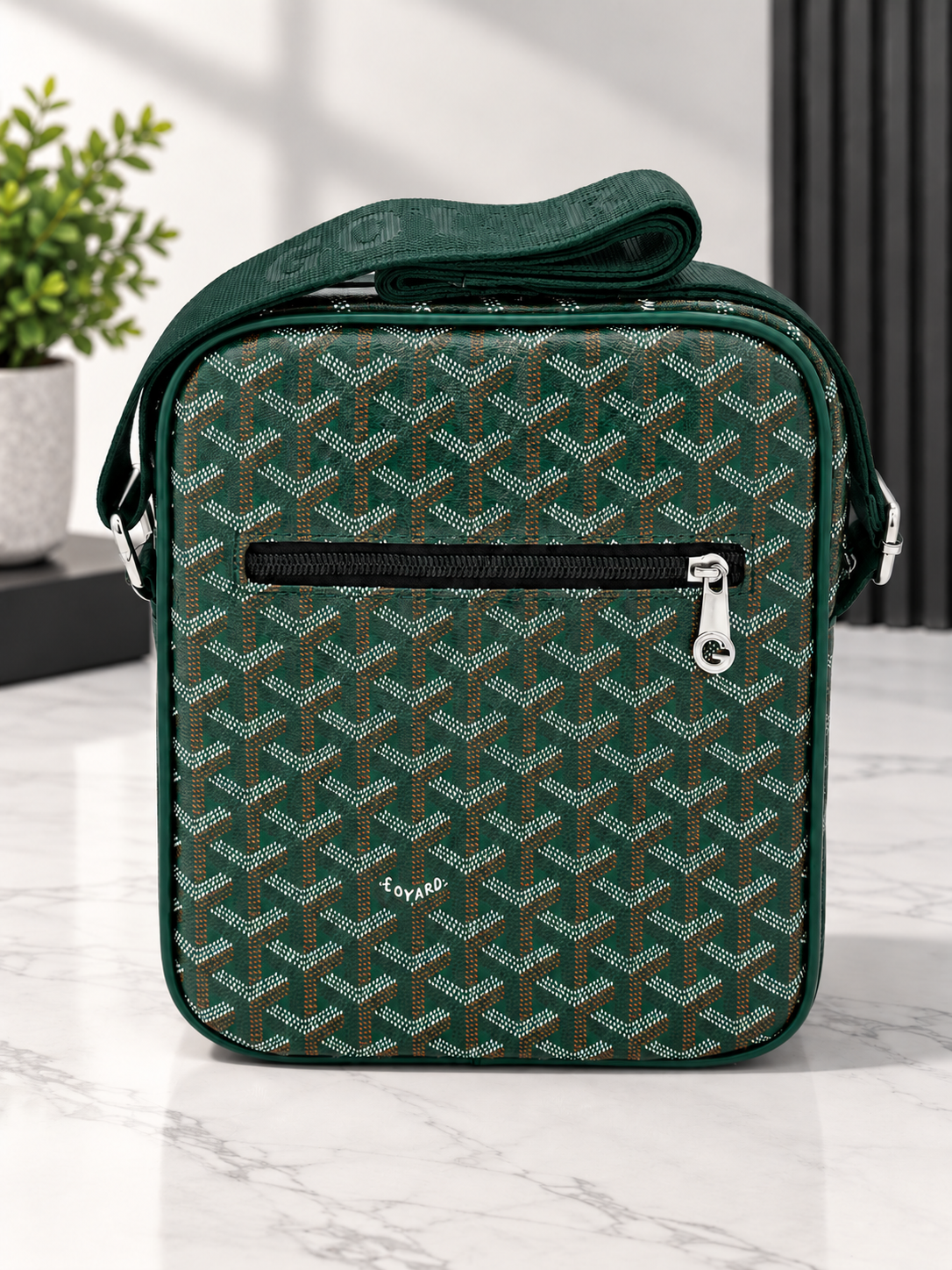 Мужская сумка через плечо (кросс-боди) в премиальном стиле Goyard