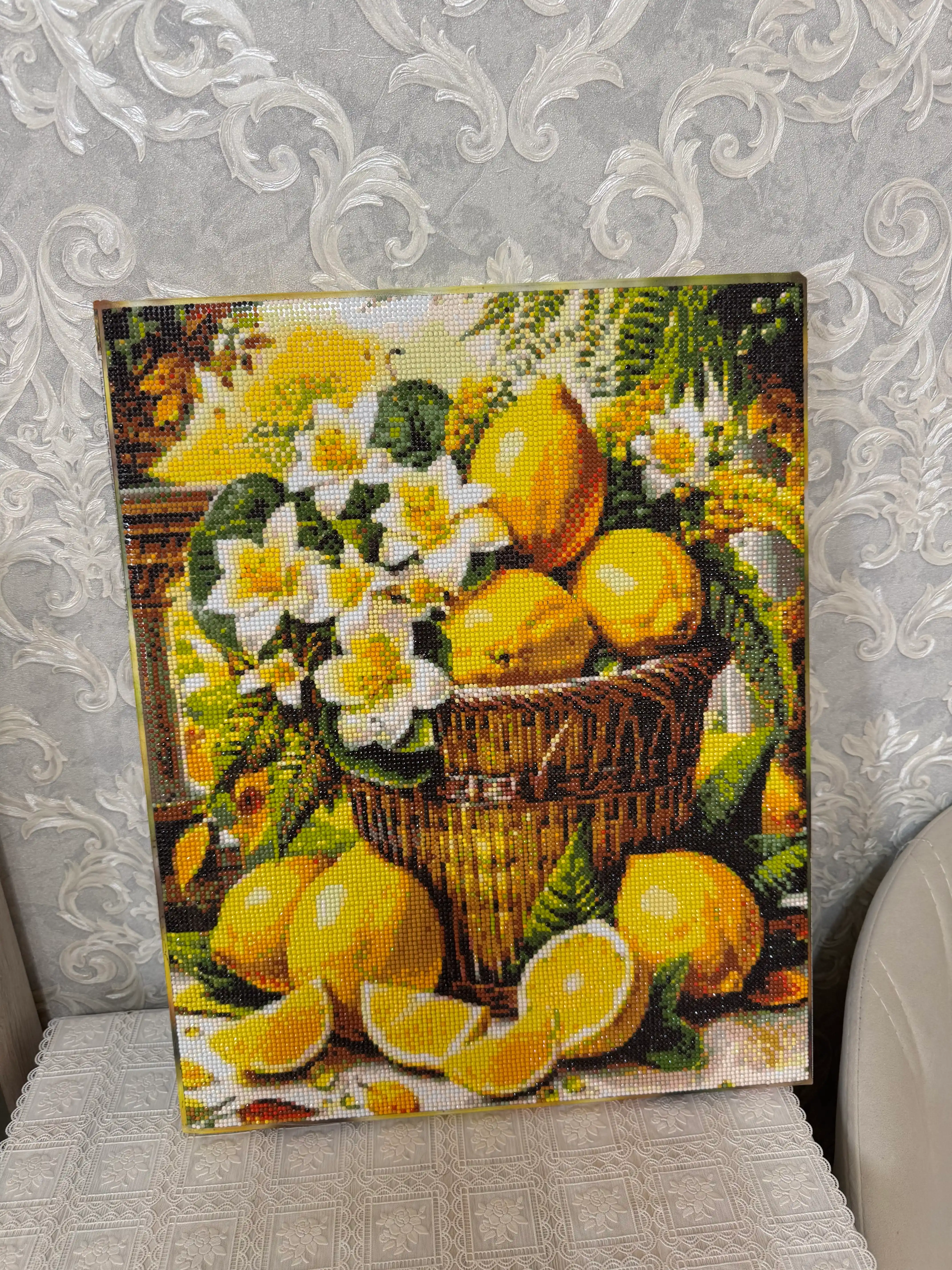 Olmosli mozaika Skystore Gullar, ramkalik asosga tortilgan, 40 x 50 sm