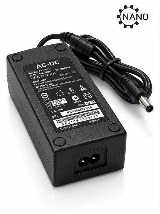 AC-DC адаптер 15V 3A — Switching Power Supply