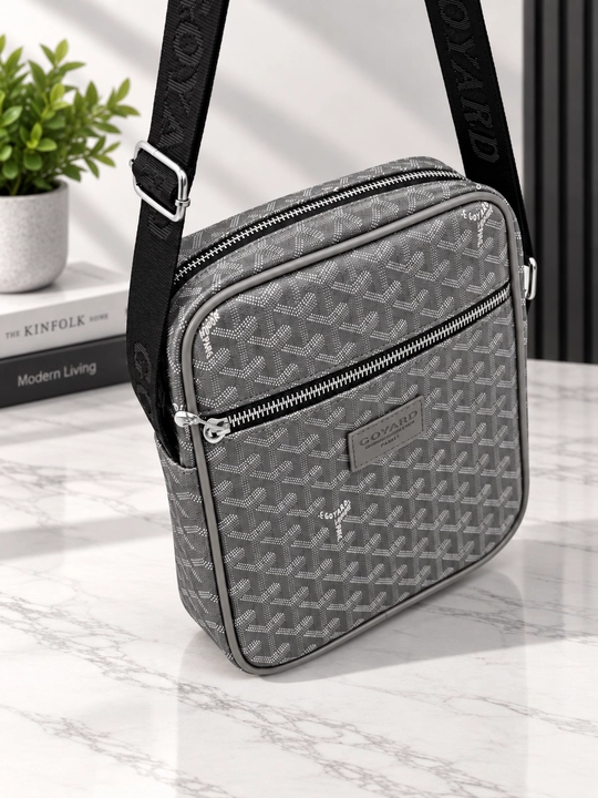Мужская сумка через плечо (кросс-боди) в премиальном стиле Goyard