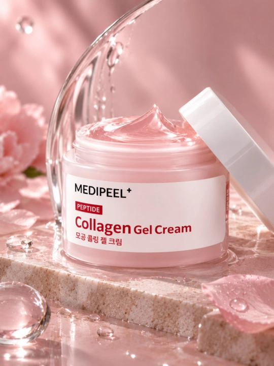 Для лица гель-крем с коллагеном и пептидами MEDIPEEL+ - 