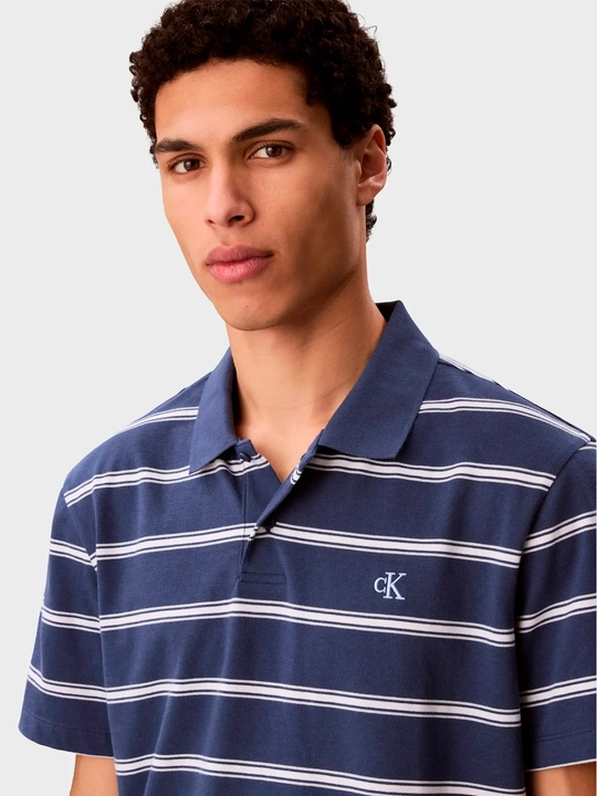Calvin Klein Jeans Поло-ss easy 16s jersey stripe polo LV04RF274G - 