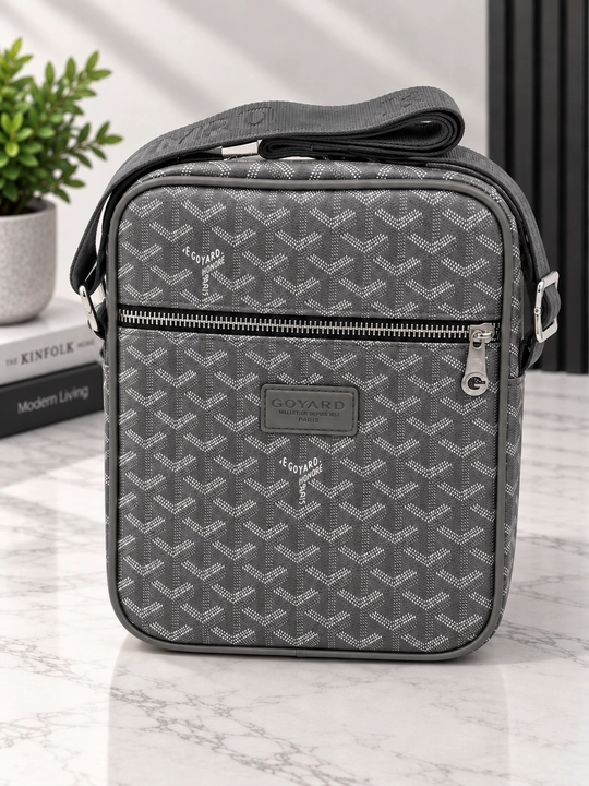 Мужская сумка через плечо (кросс-боди) в премиальном стиле Goyard