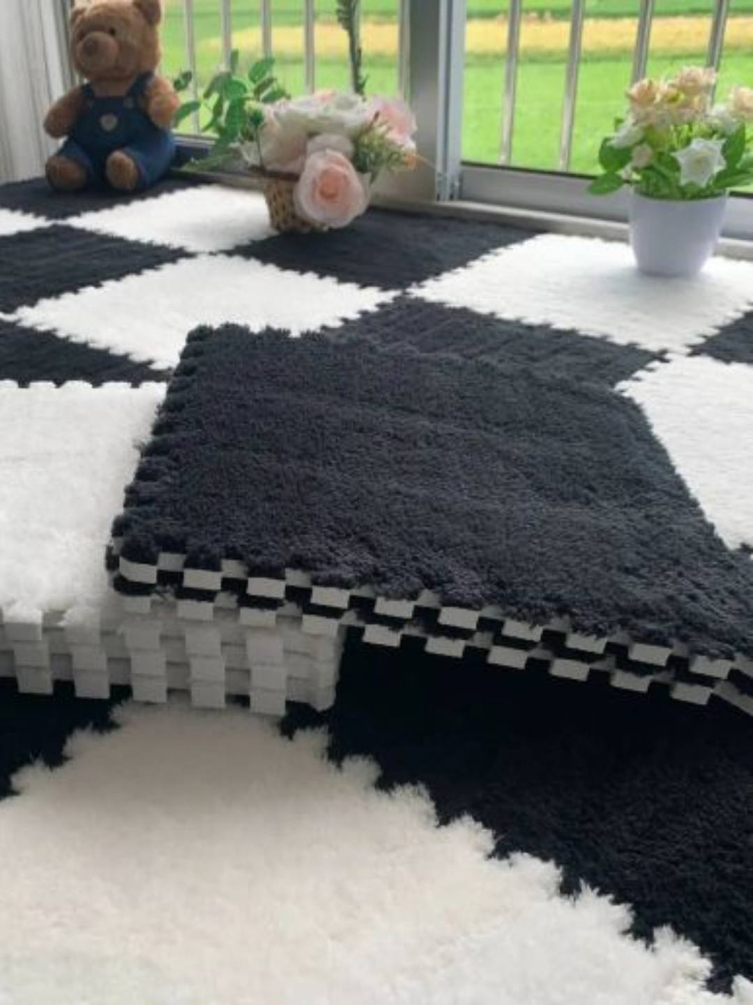 Modulli puzzle gilamcha, biriktiriladigan pol qoplamasi