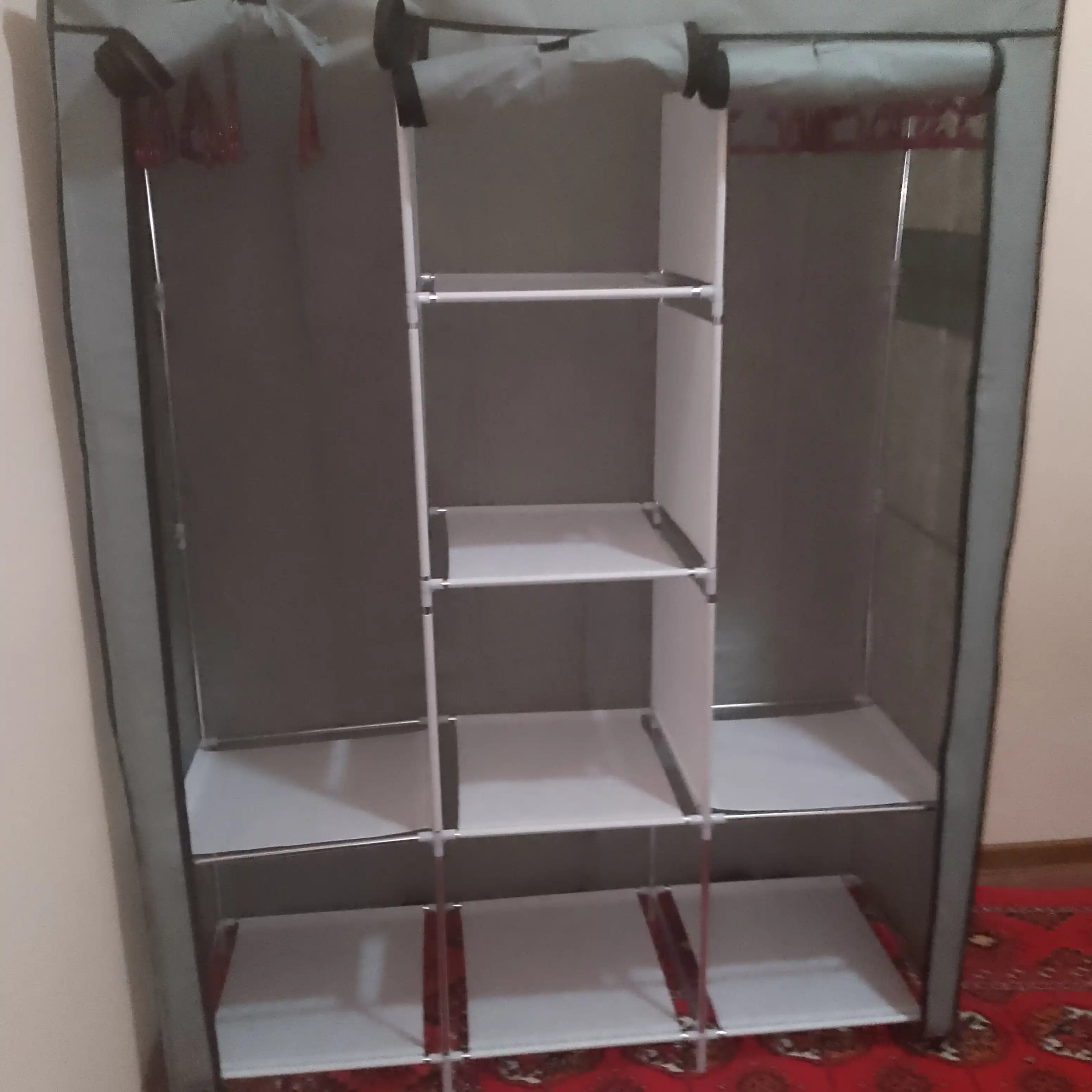 Matoli yig'ma shkaf - kiyim, poyabzal saqlash uchun garderob, 130 * 45 * 175 sm