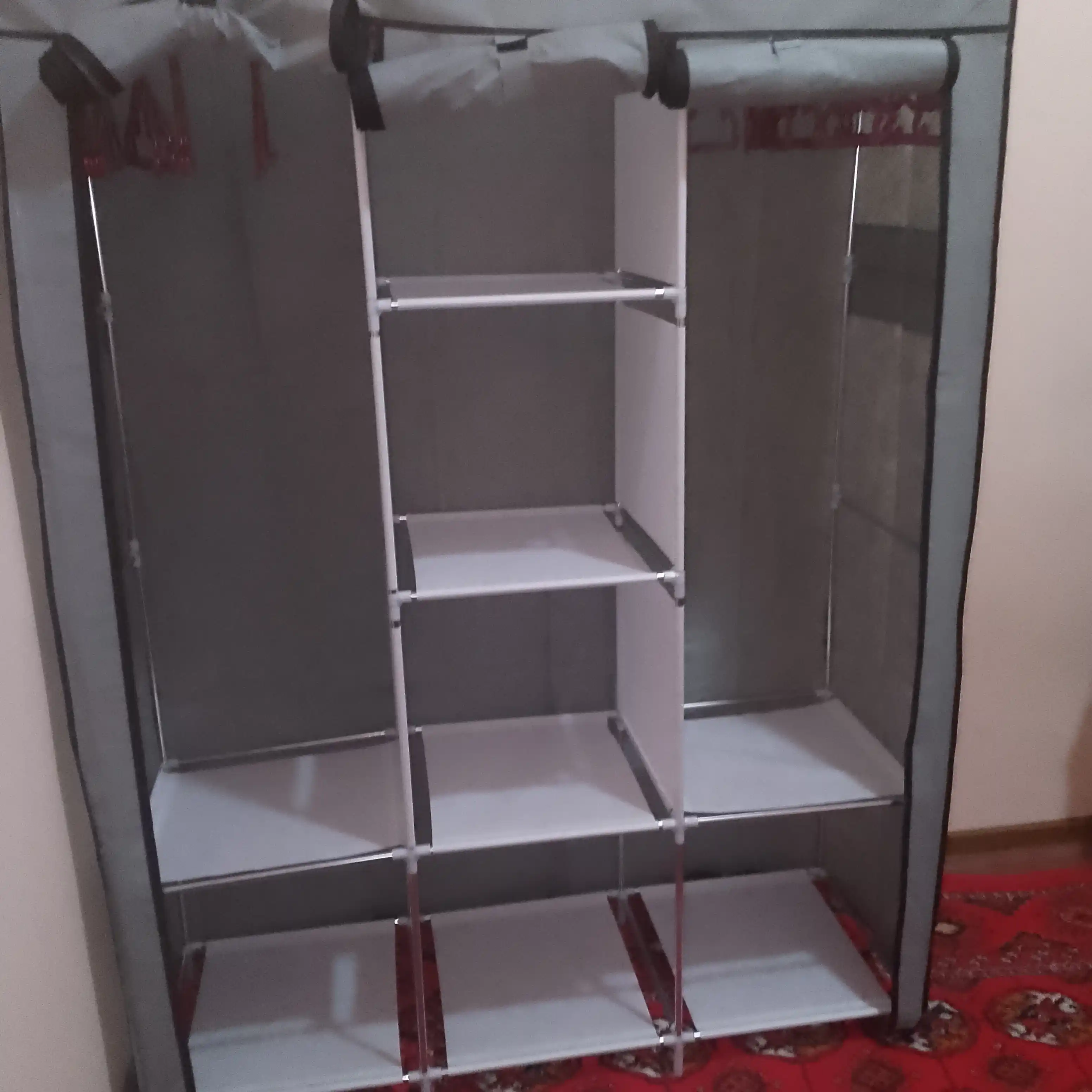 Matoli yig'ma shkaf - kiyim, poyabzal saqlash uchun garderob, 130 * 45 * 175 sm