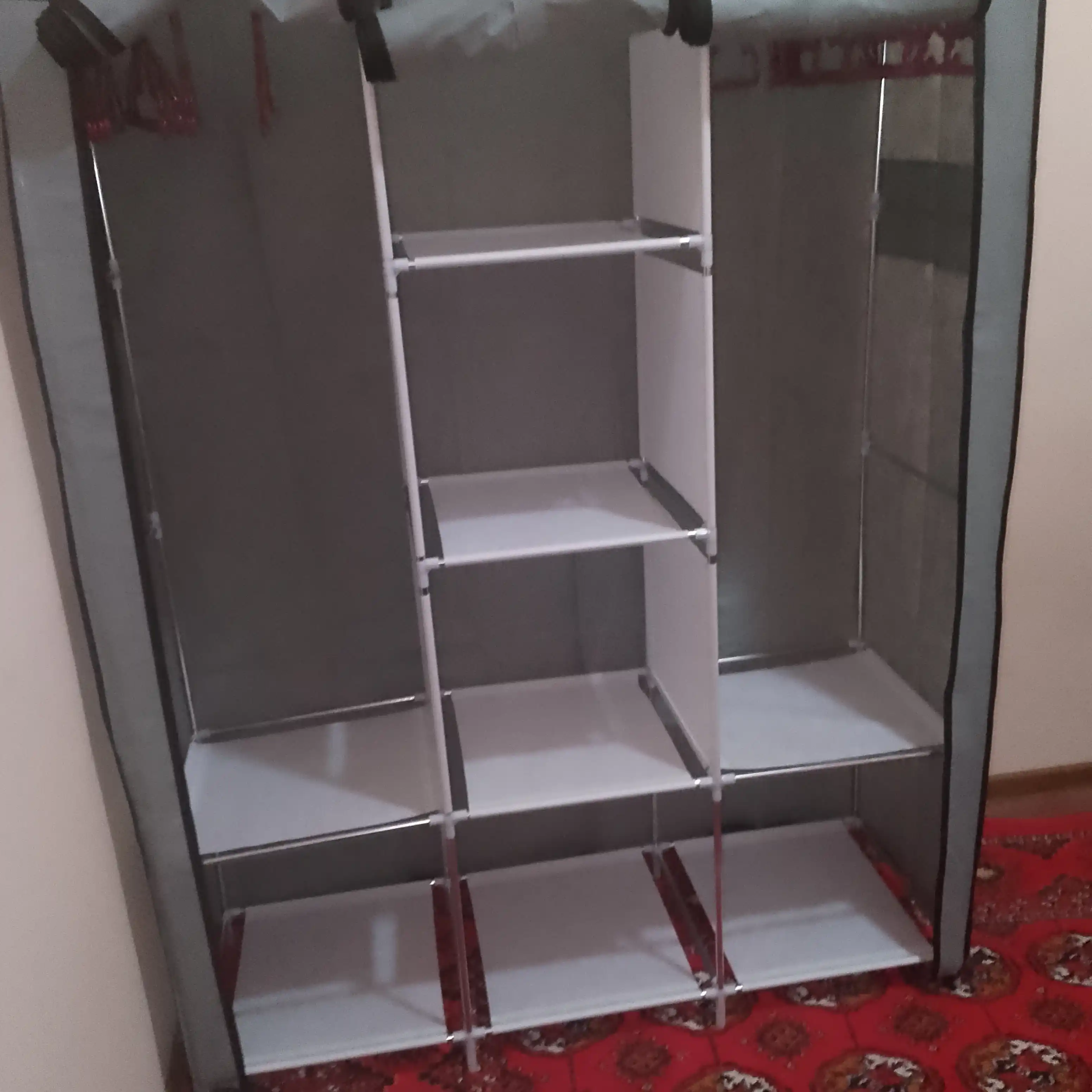 Matoli yig'ma shkaf - kiyim, poyabzal saqlash uchun garderob, 130 * 45 * 175 sm