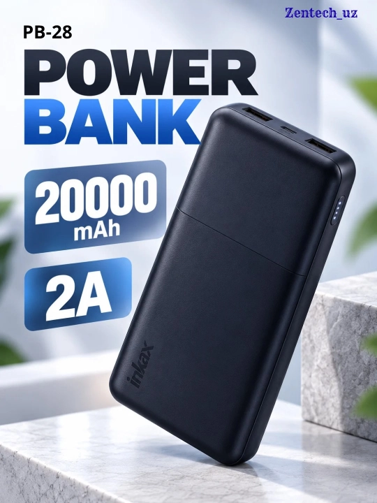 Power Bank Inkax — портативный внешний аккумулятор с быстрой зарядкой - 