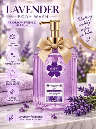 YOU MAI DOU STAR PERFUME BODY WASH — гель для душа, 426 мл