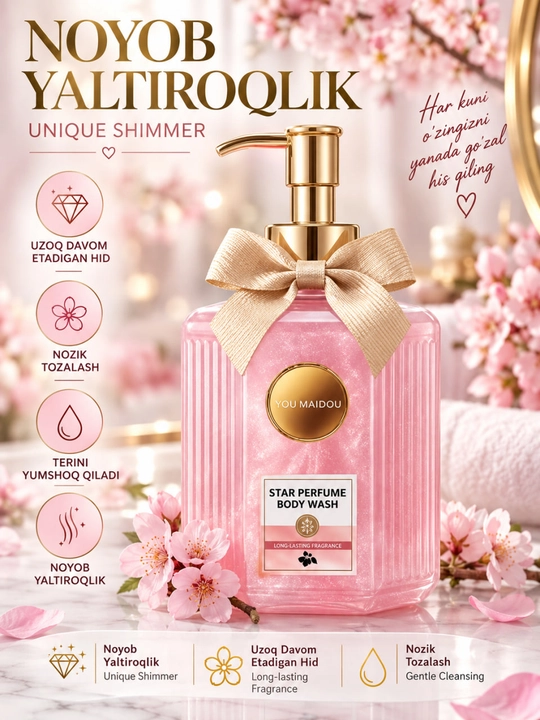YOU MAI DOU STAR PERFUME BODY WASH — dush geli, 426 ml