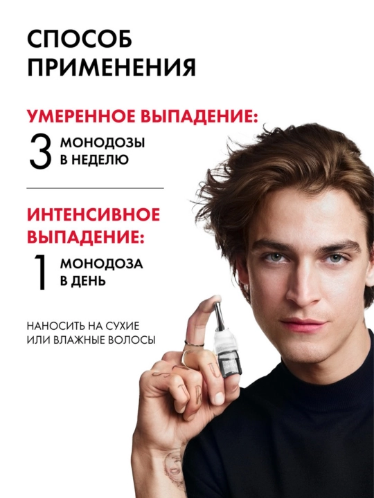 VICHY DERCOS AMINEXIL Clinical 5 Средство против выпадения волос для мужчин, 21 шт