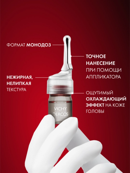 VICHY DERCOS AMINEXIL Clinical 5 Средство против выпадения волос для мужчин, 21 шт