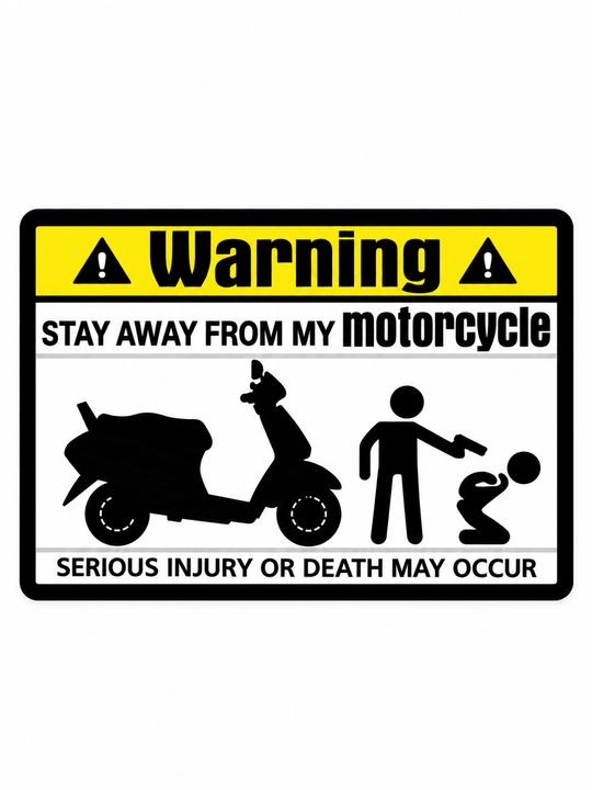 "Don't Touch My Motorbike" наклейка для скутера, мотоцикла, автомобиля