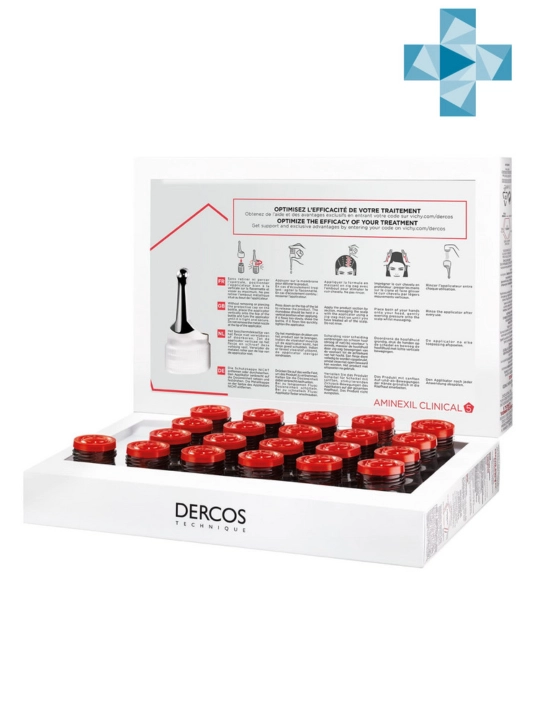 Средство против выпадения волос VICHY DERCOS AMINEXIL Clinical 5, для женщин, 21 штука
