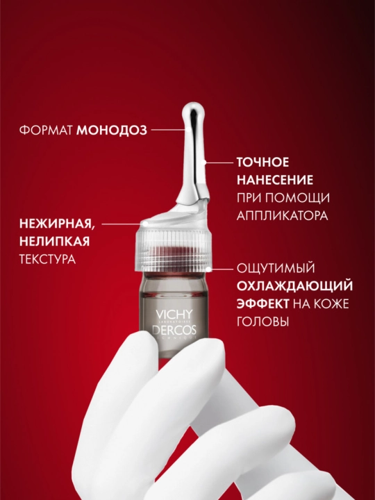 Средство против выпадения волос VICHY DERCOS AMINEXIL Clinical 5, для женщин, 21 штука